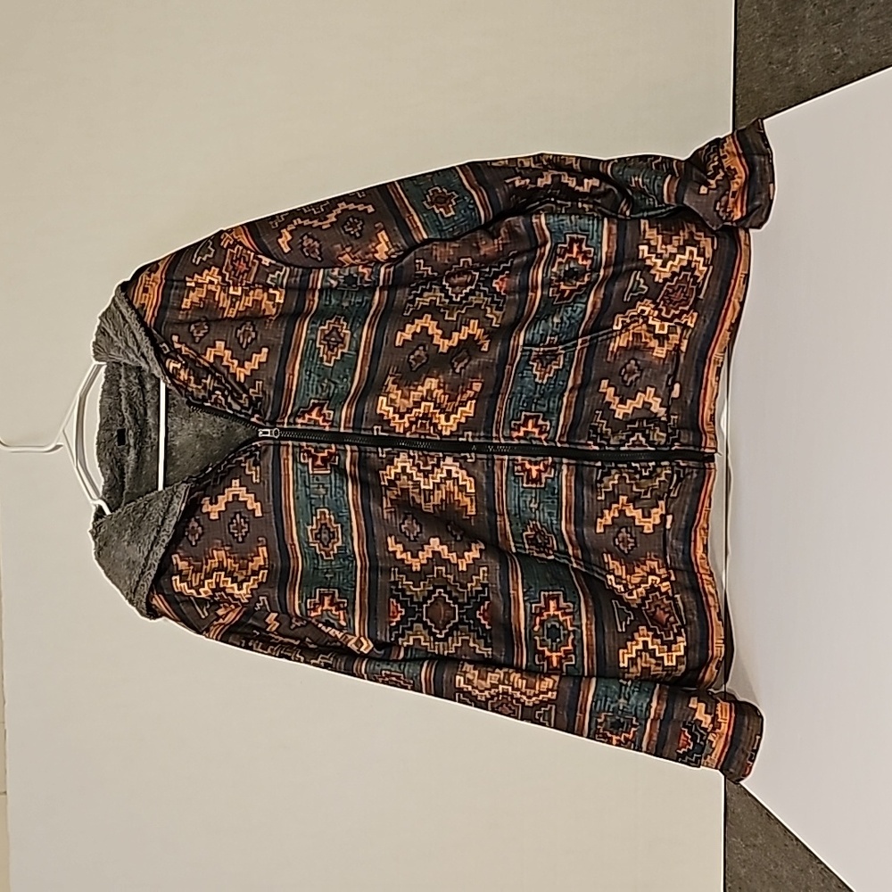 Mens hooded fleece jacket